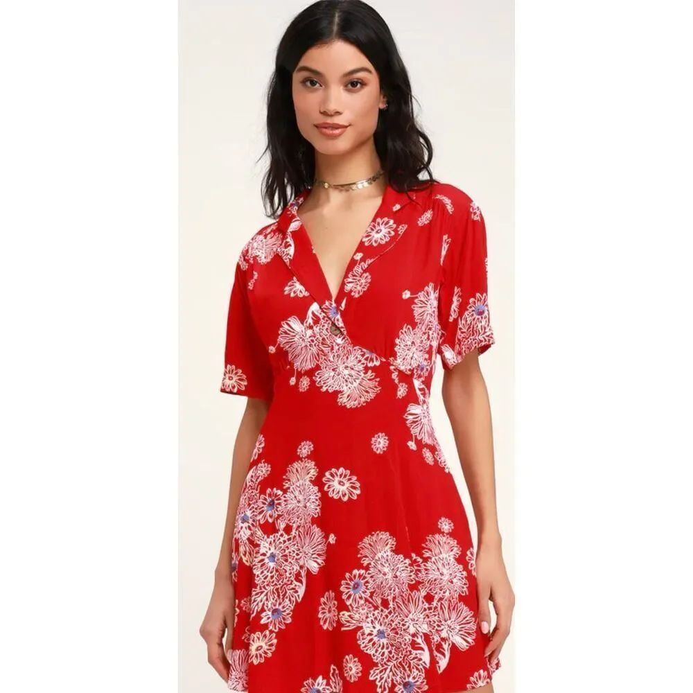 Free PeopleโHawaiian Floral mini dress size XS